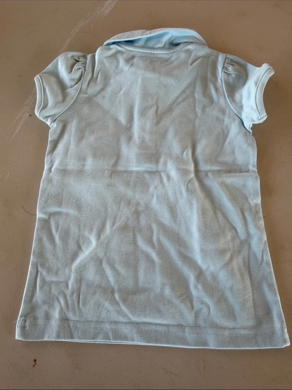 NWT Gymboree Powder Blue Girls' Polo Shirt with Peter Pan Collar
